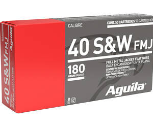 AGUILA 40SW 180GR FMJ 50/1000