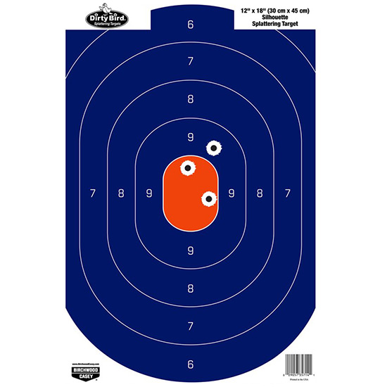 BC DIRTY BIRD SILHOUETTE BLUE ORANGE 12X18 50PK