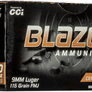 BLAZER BRASS 9MM 115GR FMJ 100/5