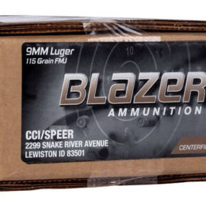BLAZER BRASS 9MM 115GR FMJ 500RD BOX