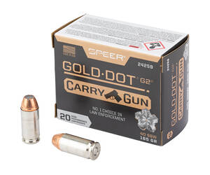 SPR GLD DOT CARRY GUN 40S&W 165GR HP