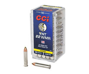 CCI 22WMR 30GR VARMINT TIP 50/2000