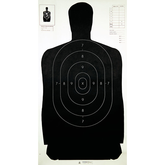 CHAMP TARGET B27 POLICE SILHOUETTE 100 PK