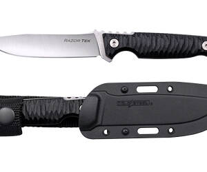 COLD STL RAZORTEK 4" BLK W/SHEATH