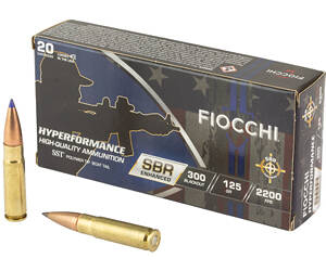 FIOCCHI HYPR SBR 300BLK 125GR 20/200