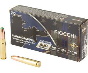 FIOCCHI HYPR SBR 300BLK 220GR 20/200