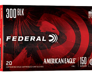 FED AM EAGLE 300BLK 150GR FMJ 20/500