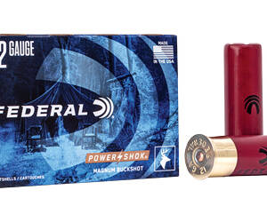 FED PWRSHK 12GA 3" MG #4 BCK 5/250