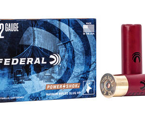 FED PWRSHK 12GA 3" MG RFL SLUG 5/250