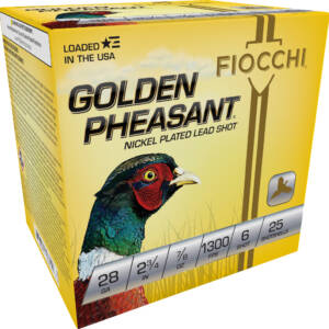 FIO GOLDEN PHEASANT 28GA 2.75 7/8OZ #6 25/10