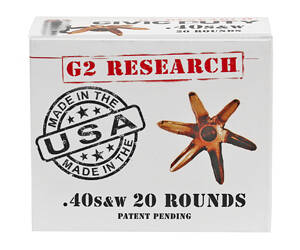 G2R CIVIC DUTY 40S&W 122GR 20/500