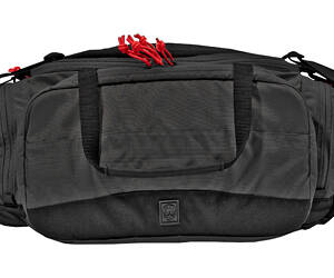 GGG RANGE BAG BLACK W/RED ZIPPER PUL