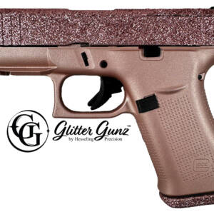 GLOCK 43X MOS 9MM 3.41 ROSE GOLD GLITTER GUNZ