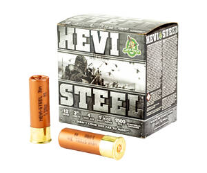 HEVI STEEL 12GA 3" #4 25/250
