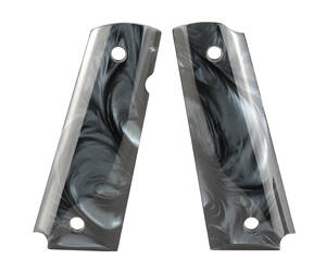 HOGUE GRIP 1911 GOVT PEARL AMBI BLK