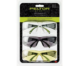 PELTOR SECUREFIT 400 EYE PROT 3-PACK