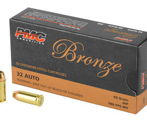 PMC BRNZ 32ACP 60GR JHP 50/1000