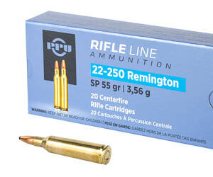 PPU 22-250REM SP 55GR 20/200
