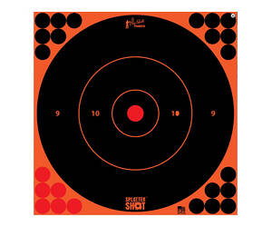 PRO-SHOT TARGET 12" ORN BULLSEYE 5PK