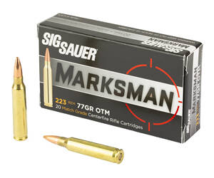 SIG AMMO 223REM 77GR OTM 20/500