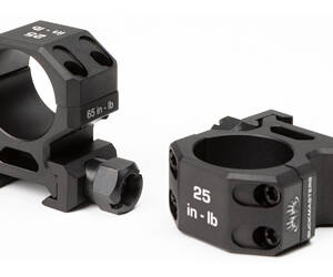 SIG BUCKMSTRS RINGS 1" ALUM MED BLK