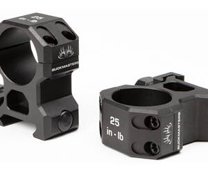 SIG BUCKMSTRS RINGS 1" ALUM HIGH BLK