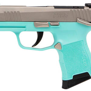 SIG P365 380ACP 3.1 OR NICKEL/TURQUOISE 10RD