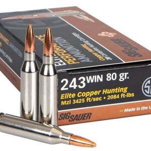 SIG AMMO 243WIN 80GR ELITE COPPER 20/10