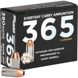 SIG AMMO 380ACP 90GR ELITE V-CROWN JHP 20/10