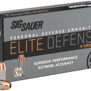 SIG AMMO 45ACP 185GR ELITE V-CROWN JHP 50/10