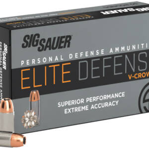 SIG AMMO 9MM 124GR ELITE V-CROWN JHP 50/10