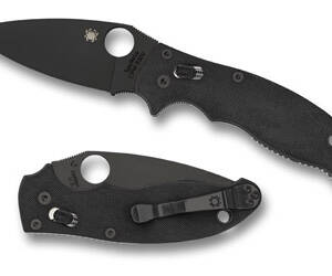 SPYDERCO MANIX 2 BLACK BLADE 3.375"