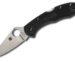 SPYDERCO DELICA4 BLK FFG PLAINEDGE
