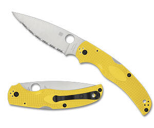 SPYDERCO NATIVE CHF SALT LW YLW SRTD