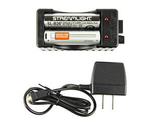 STRMLGHT SL-B26 CHRGR KIT 120V W/BA