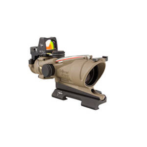 TRIJICON ACOG 4X32/RMR T2 PKG RED 556 DUAL FDE