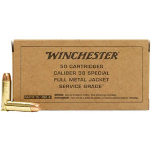 WIN SERVICE GRADE 38SPL 130GR FMJ 50/10