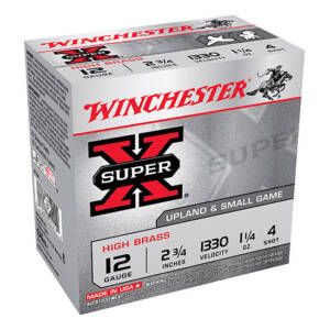 WIN SUPER-X UPLAND 12GA 2.75 1-1/4OZ #4 25/10
