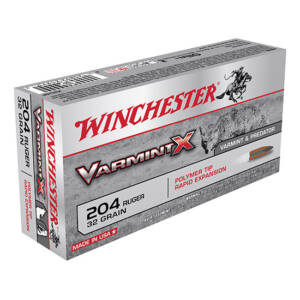 WIN VARMINT X 204RUG 32GR POLY TIP 20/10