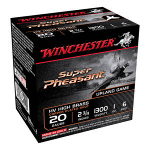 WIN SUPER PHEASANT 20GA 2.75 #6 1OZ 25/10
