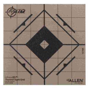 Allen EZ Aim Adhesive Thermal Sight Grid Paper Target 6"