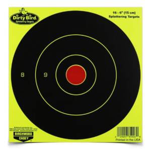 Birchwood Casey Dirty Bird 6" Yellow Bull's Eye Targets 100/ct
