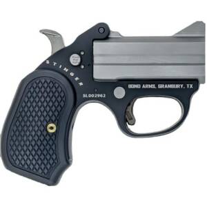 Stinger FireBall Derringer .380 Auto 2rd Capacity 3" Matte Stainless Barrel  Aluminum Frame B6 Grips