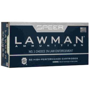 Speer Lawman Handgun Ammunition .357 SIG 125 gr TMJ 1350 fps 50/ct