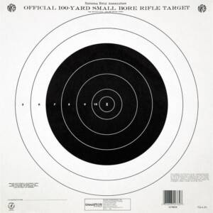 Champion Official NRA Paper Targets TQ-4(P) 100 yd Small Bore Rifle Single Bull 100/ct