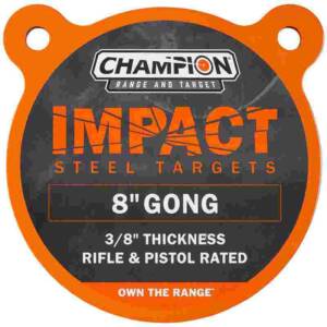 Champion Impact Steel Gong Target 8" Round