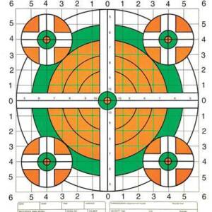 Champion Scorekeeper Targets Fluorescent Orange & Green Bull - 100 yd. Rifle Sight-In 100/Pack