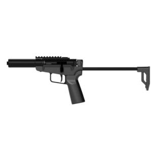 Dark Mountain Stowaway Handgun 9mm Luger Single Shot 5" 1/2x28 Threaded Barrel Black with Brace Adapter