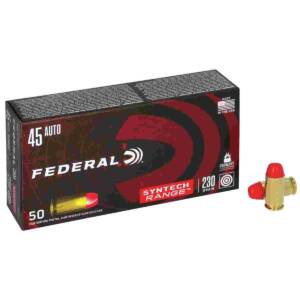 Federal American Eagle Syntech Handgun Ammunition .45 ACP 230 gr TSJ 830 fps 50/ct