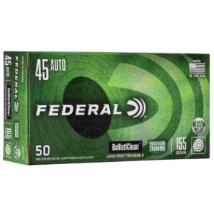 Federal Ballisticlean Frangible Handgun Ammunition .45 ACP 155gr  RHT 1130 fps 50/ct